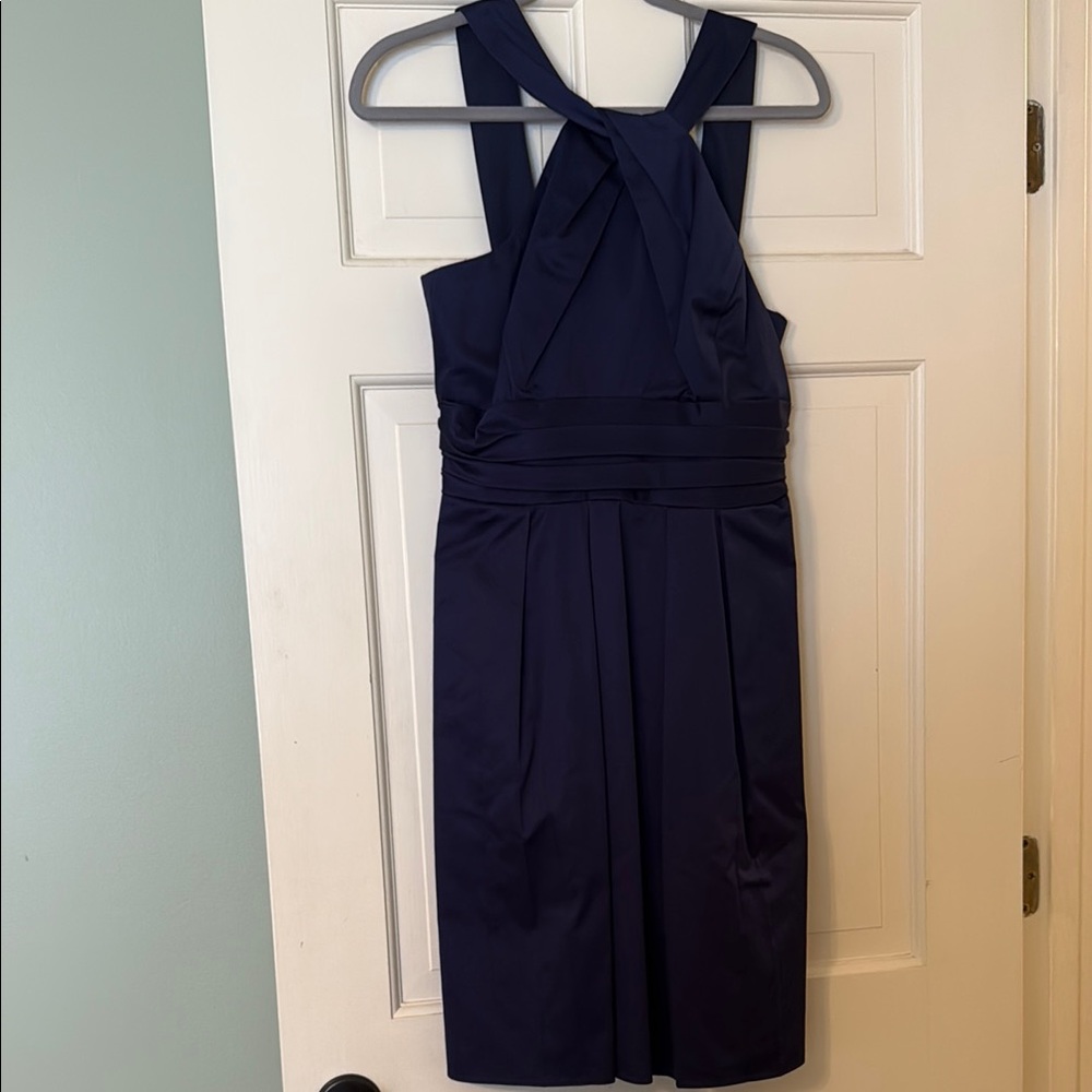 David’s Bridal Navy Blue Women's Dress. Worn once as bridesmaid